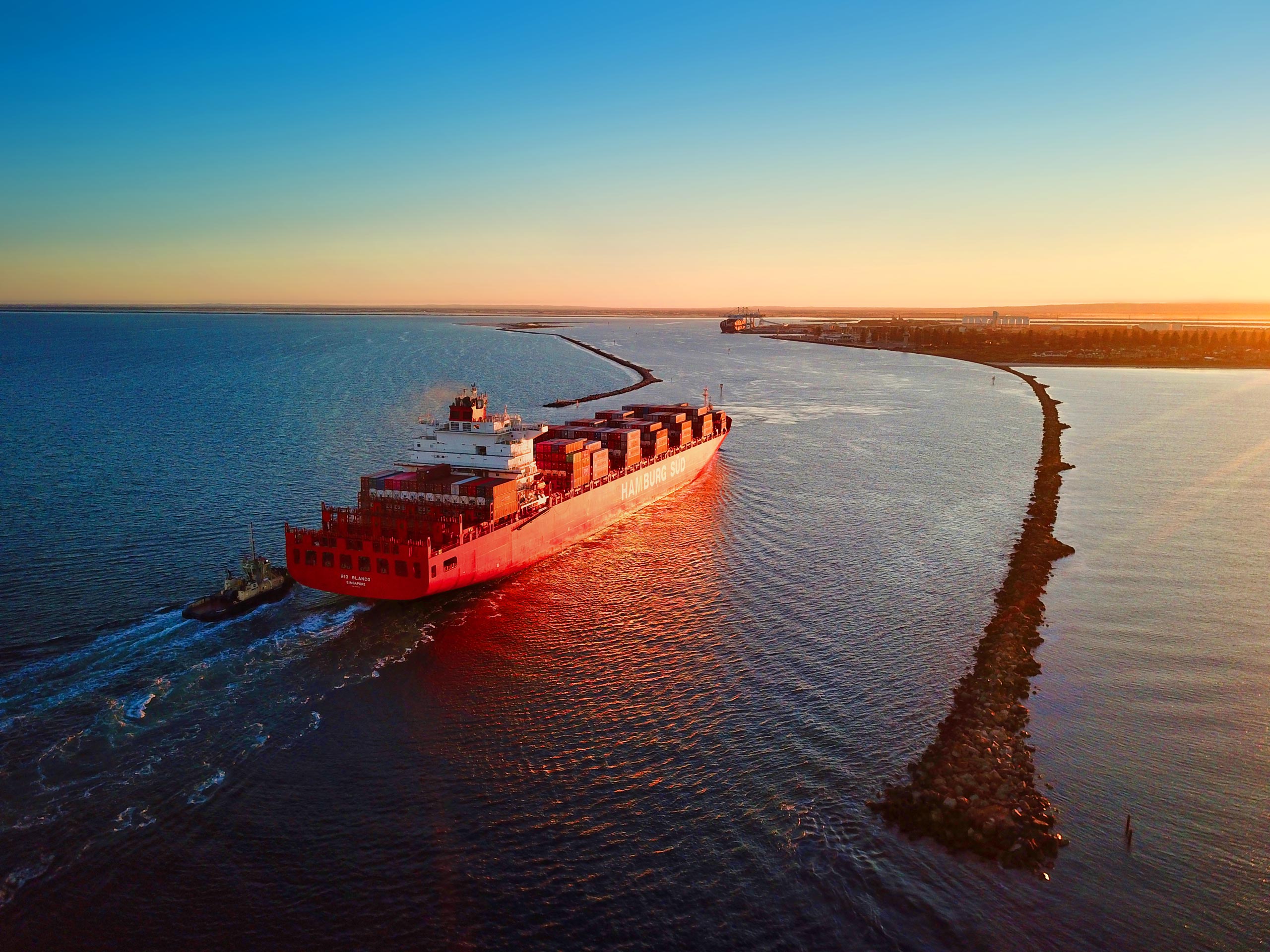 First of the “big” container ships arrives in SA after $45 million shipping channel upgrade